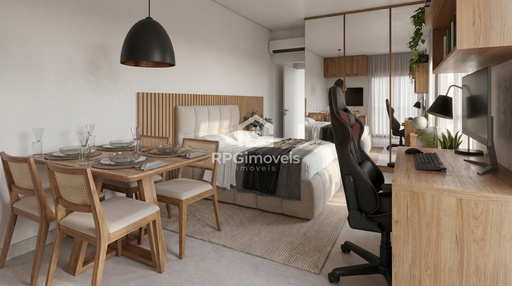 Studio de 1 quarto, 29m² no bairro Nossa Senhora da Agonia, em Itajubá | Eu Corretor