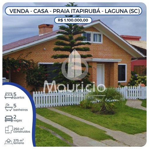 Casa de 5 quartos, 250m² no bairro Itapirubá, em Imbituba | Eu Corretor