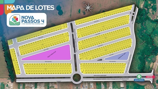 Lote/Terreno de 200m² no bairro Nova Passos 4, em Passos | Eu Corretor