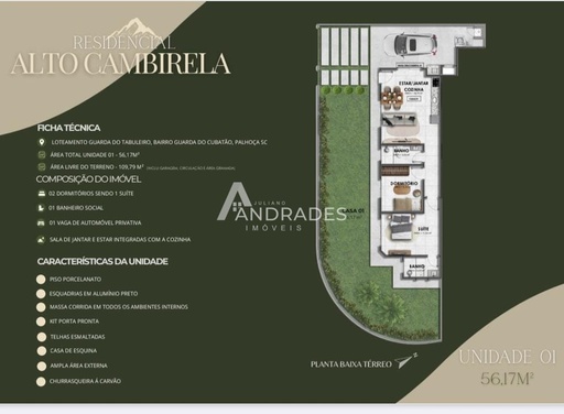 Casa de 2 quartos, no bairro Guarda do Cubatão, em Palhoça | Eu Corretor