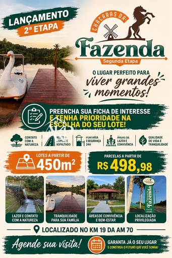 Fazenda/Sítios/Chácaras no bairro IRANDUBA, em Iranduba | Eu Corretor