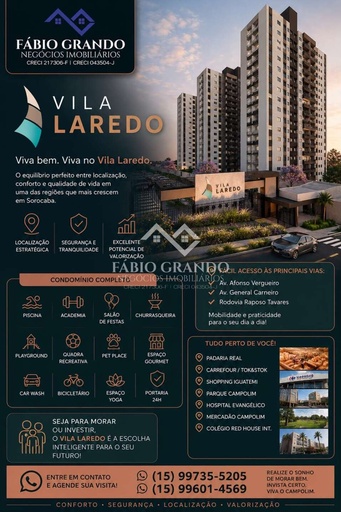 Apartamento de 2 quartos, 49m² no bairro Vila Lucy, em Sorocaba | Eu Corretor