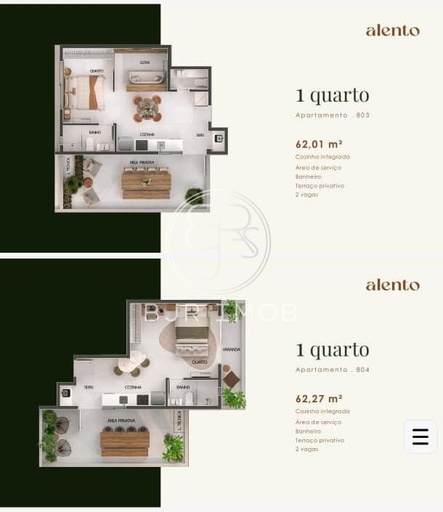 Studio de 1 quarto, 23m² no bairro Cruzeiro, em Belo Horizonte | Eu Corretor