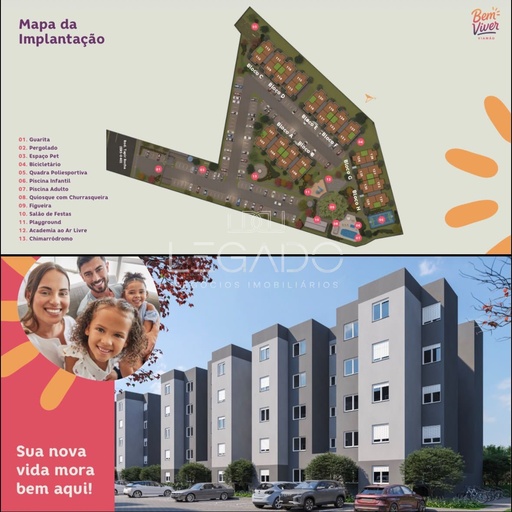Apartamento de 2 quartos, no bairro centro , em Viamão | Eu Corretor