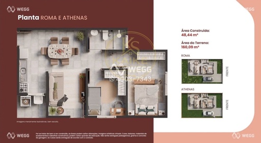 Casa de 2 quartos, 49m² no bairro TERRALIZ, em Mandaguaçu | Eu Corretor