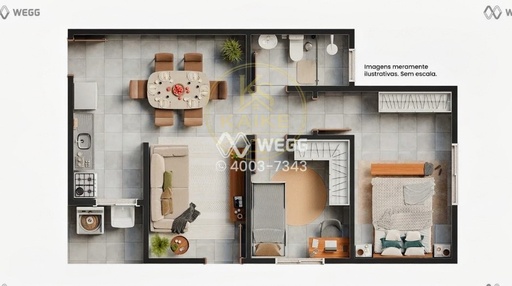 Casa de 2 quartos, 49m² no bairro TERRALIZ, em Mandaguaçu | Eu Corretor