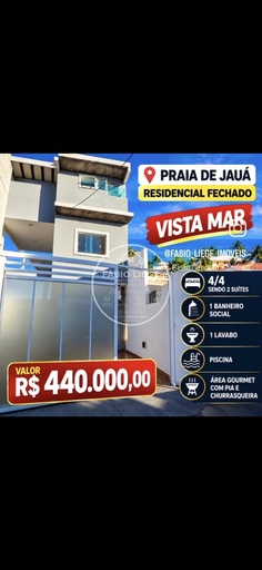 Casa de Condomínio de 4 quartos, no bairro Jauá (Abrantes), em Camaçari | Eu Corretor