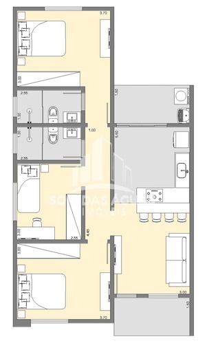 Casa de 2 quartos, 53m² no bairro Condominio Águas Virtuosas, em Lambari | Eu Corretor