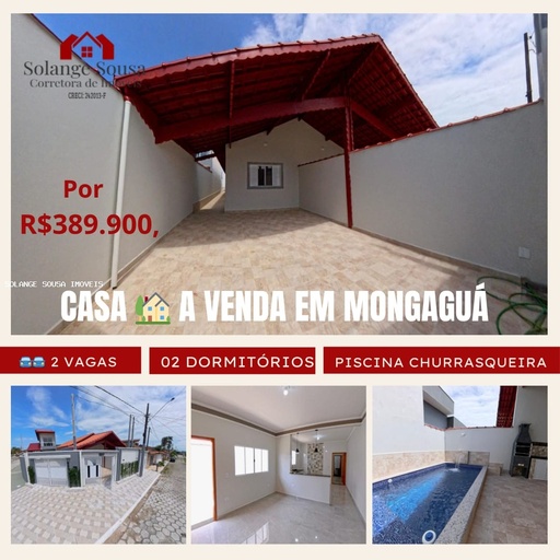 Casa de 2 quartos, no bairro Flórida Mirim, em Mongaguá | Eu Corretor