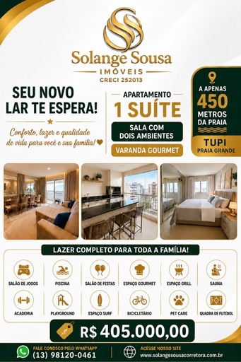 Apartamento de 1 quarto, 58m² | Eu Corretor