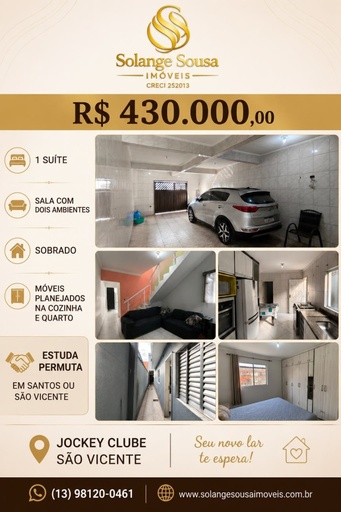 Casa de 3 quartos, 150m² no bairro Caiçara, em São Vicente | Eu Corretor