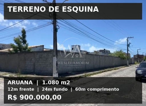 Lote/Terreno de no bairro Aruana, em Aracaju | Eu Corretor