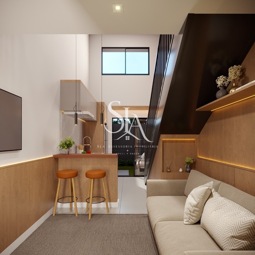 Studio de 1 quarto, 28m² no bairro Capão Raso, em Curitiba | Eu Corretor