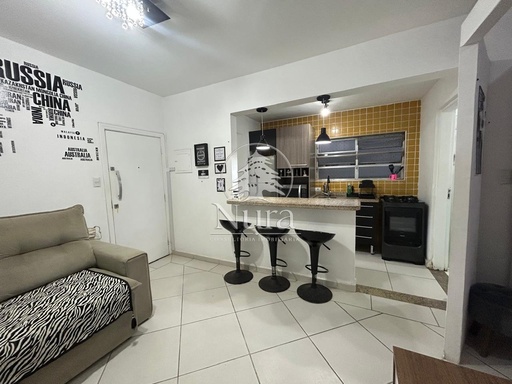 Studio de 1 quarto, 37m² no bairro Embaré, em Santos | Eu Corretor