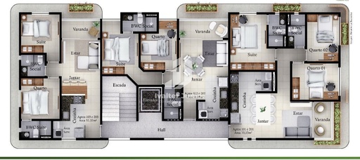 Apartamento de 2 quartos, 56m² no bairro Bancários, em João Pessoa | Eu Corretor