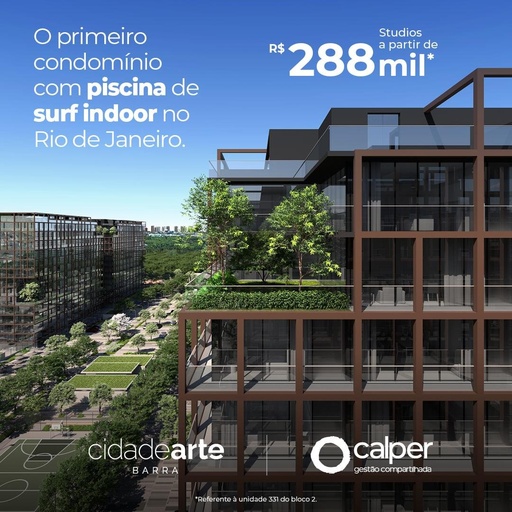 Studio de 1 quarto, 35m² no bairro Barra Olímpica, em Rio de Janeiro | Eu Corretor
