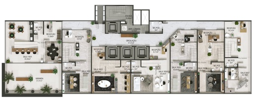 Sala Comercial de 45m² no bairro Centro, em Chapecó | Eu Corretor