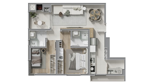 Apartamento de 1 quarto, 65m² no bairro Centro, em Chapecó | Eu Corretor