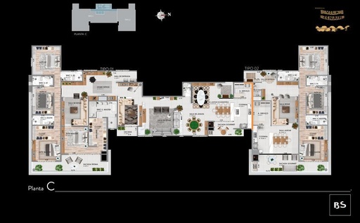 Apartamento de 3 quartos, 176m² no bairro Centro, em Chapecó | Eu Corretor