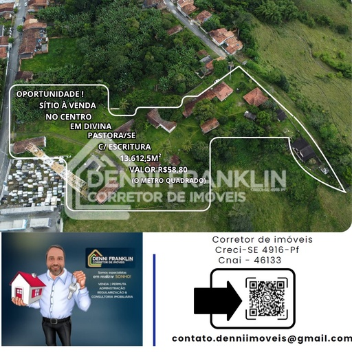 Fazenda/Sítios/Chácaras no bairro Centro , em Divina Pastora | Eu Corretor