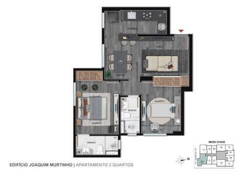 Studio de 1 quarto, 26m² no bairro Santo Antônio, em Belo Horizonte | Eu Corretor