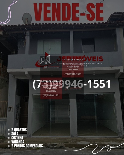 Sobrado de 2 quartos, no bairro Centro, em Mucuri | Eu Corretor