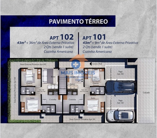 Apartamento de 2 quartos, 48m² no bairro Paratibe, em João Pessoa | Eu Corretor