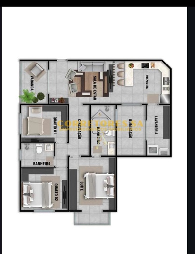 Apartamento de no bairro Centro , em Cambuí | Eu Corretor