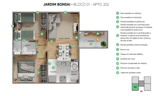 Apartamento de 2 quartos, no bairro Novo Aleixo, em Manaus | Eu Corretor