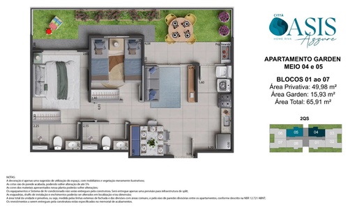 Apartamento de 2 quartos, 65m² no bairro Flores, em Manaus | Eu Corretor