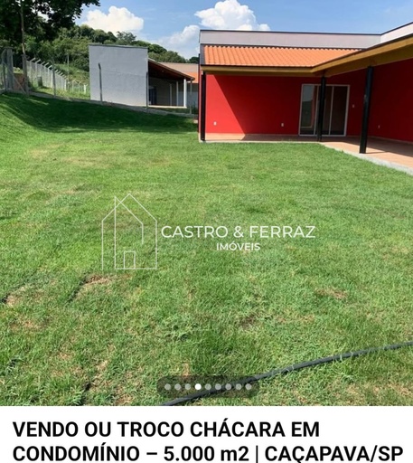 Chácara de 3 quartos, 80m² no bairro Piedade, em Caçapava | Eu Corretor