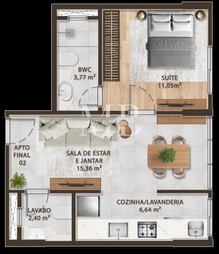 Apartamento de 2 quartos, 86m² no bairro Centro 1, em Brusque | Eu Corretor