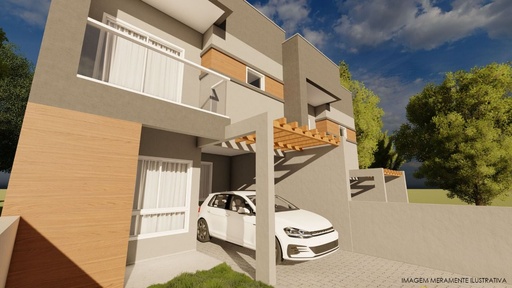 Sobrado de 95m² no bairro Desbravador, em Chapecó | Eu Corretor