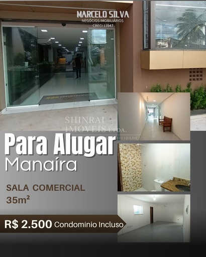 Sala Comercial de 34m² no bairro Manaíra, em João Pessoa | Eu Corretor