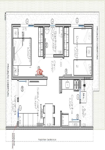 Casa de 2 quartos, 48m² no bairro Shopping Park, em Uberlândia | Eu Corretor