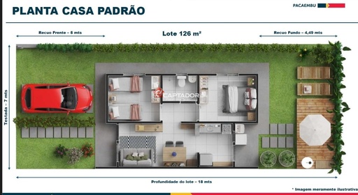 Casa de 2 quartos, 48m² no bairro Shopping Park, em Uberlândia | Eu Corretor