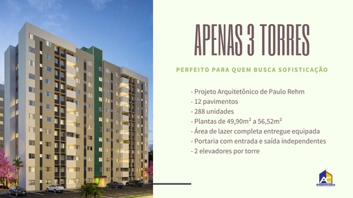 Apartamento de 2 quartos, 56m² no bairro Aruana, em Aracaju | Eu Corretor