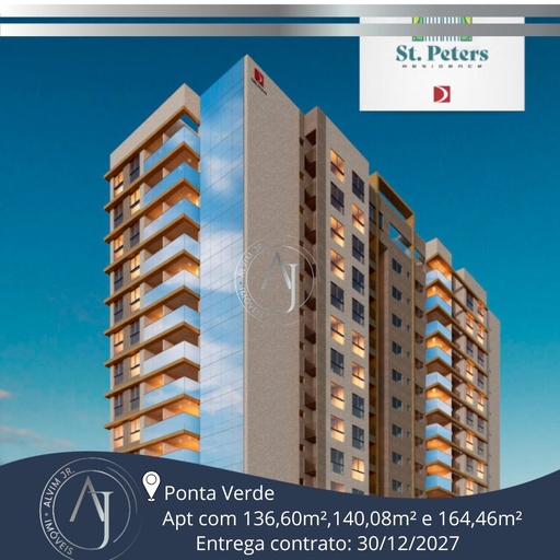 Apartamento de 3 quartos, 136m² no bairro Ponta Verde, em Maceió | Eu Corretor