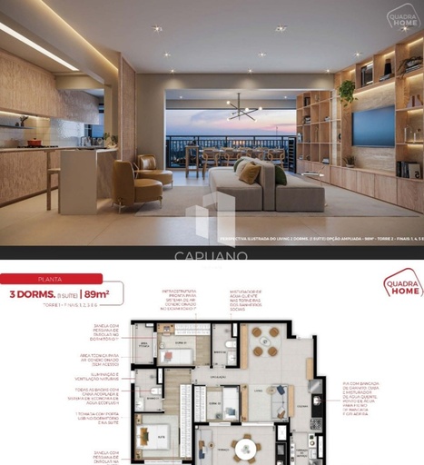 Apartamento de 3 quartos, 98m² no bairro Vila Ema, em São Paulo | Eu Corretor