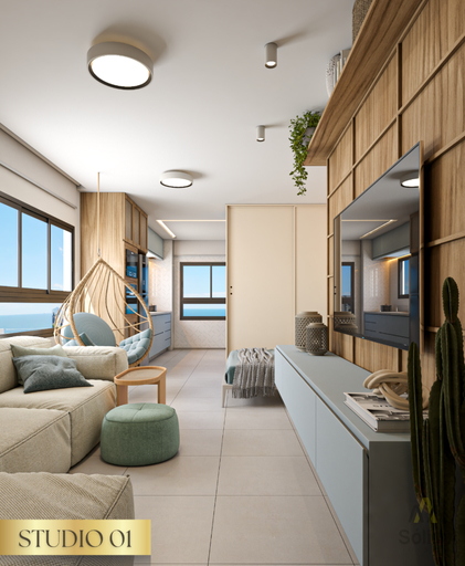Studio de 1 quarto, 40m² no bairro Centro, em Balneário Piçarras | Eu Corretor