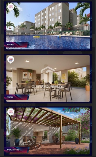 Apartamento de 2 quartos, 40m² no bairro Parque Tijuca, em Maracanaú | Eu Corretor