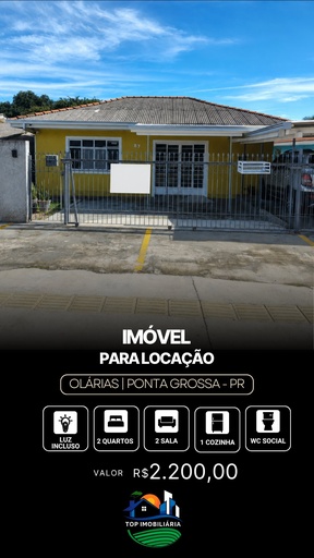 Casa de 2 quartos, no bairro Olarias, em Ponta Grossa | Eu Corretor