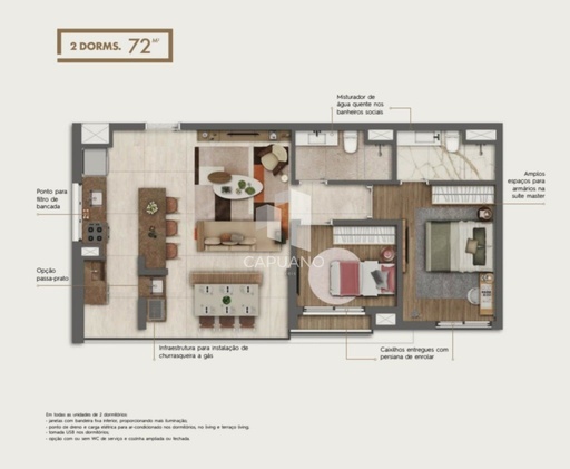 Apartamento de 2 quartos, 72m² no bairro Brooklin, em São Paulo | Eu Corretor