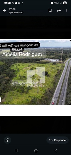 Fazenda/Sítios/Chácaras no bairro BR 324, em Conceição do Jacuípe | Eu Corretor