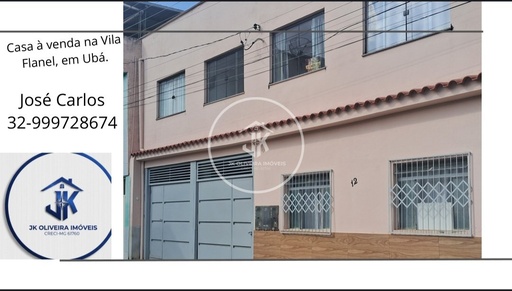 Sobrado de 4 quartos, no bairro Vila Franel, em Ubá | Eu Corretor