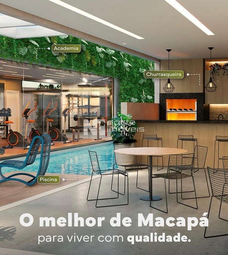 Apartamento de 3 quartos, no bairro Jardim Marco Zero, em Macapá | Eu Corretor