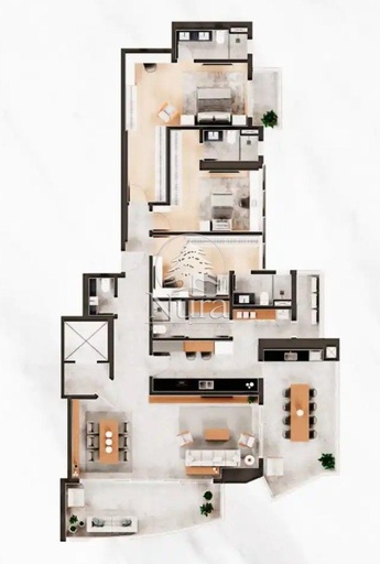 Apartamento de 3 quartos, 227m² no bairro Ponta da Praia, em Santos | Eu Corretor