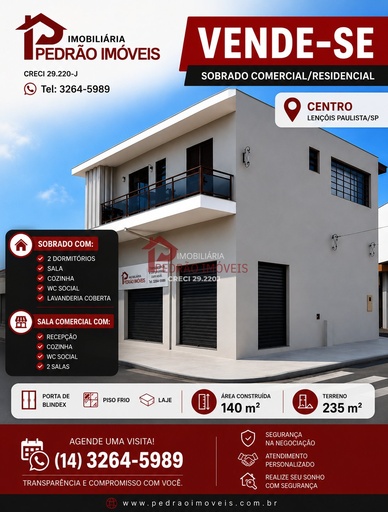 Casa no bairro Centro, em Lençóis Paulista | Eu Corretor